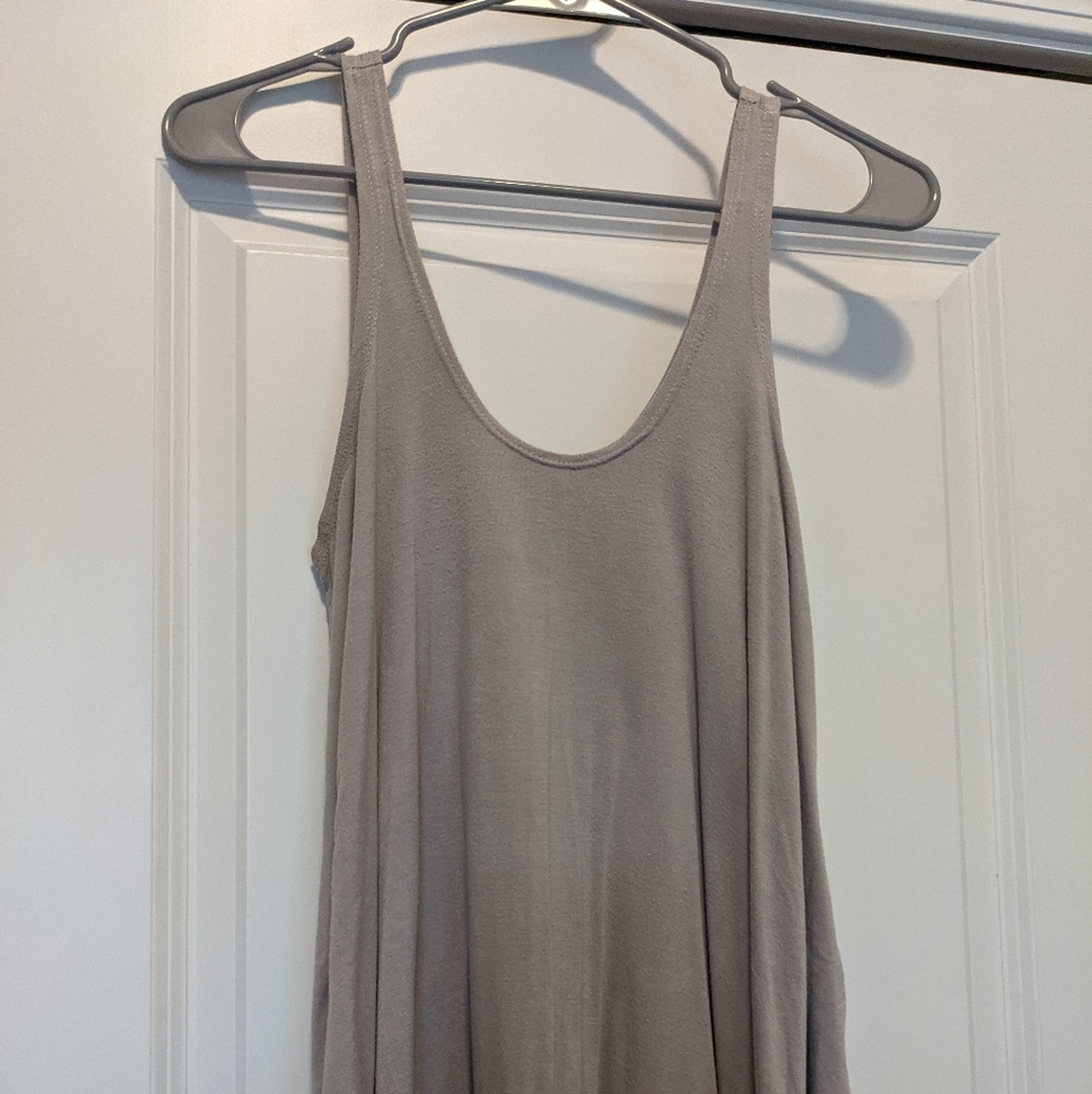 Grey tank top, lightly worn, soft